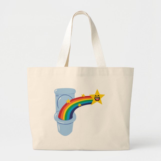 Bolso De Tela Gigante Arcoiris (Frente)
