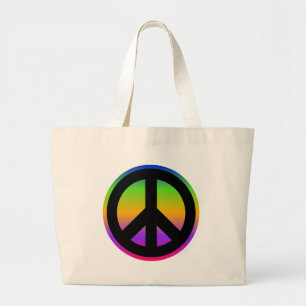 Bolso De Tela Gigante Arcoiris brillante