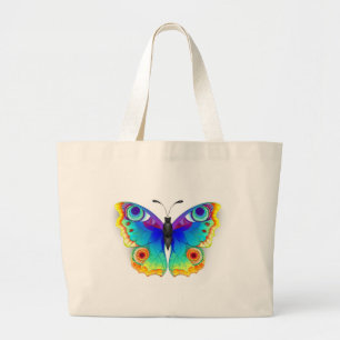 Bolso De Tela Gigante Arcoiris mariposa Peacock Eye