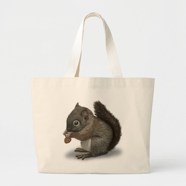 Bolso De Tela Gigante Ardilla del bebé (Frente)