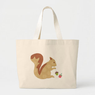 Bolso De Tela Gigante Ardilla y tote de las bellotas