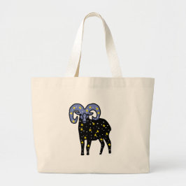 Bolso De Tela Gigante Aries Ram Spirit Tote – Cosmic Zodiac Energy