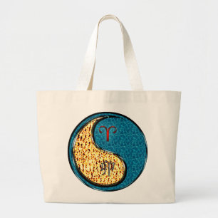 Bolso De Tela Gigante Aries y Conejo de Agua