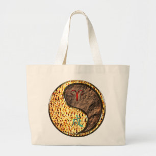Bolso De Tela Gigante Aries y Earth Dog