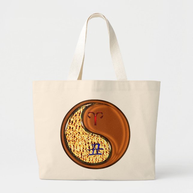 Bolso De Tela Gigante Aries y Wood Ox (Frente)