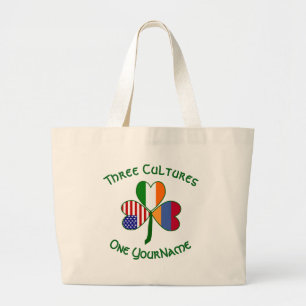 Bolso De Tela Gigante Armenia Irlanda EE. UU. Trébol Personalizado 