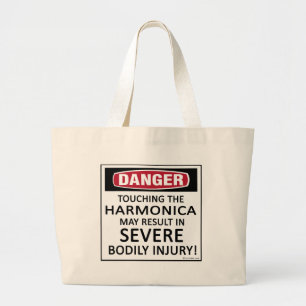 Bolso De Tela Gigante Armónica del peligro