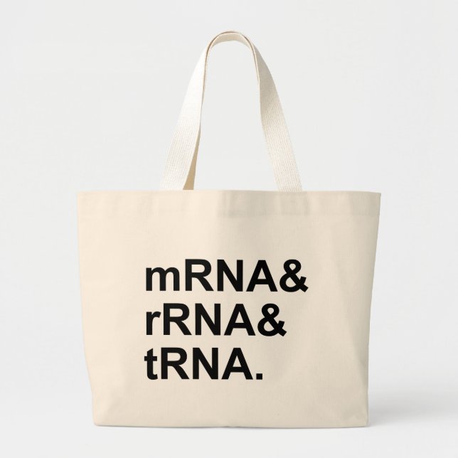 Bolso De Tela Gigante ARNrARNm| Tipos de ARN (Frente)