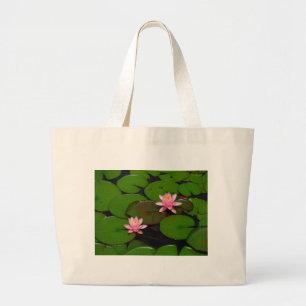 Bolso De Tela Gigante Aroma de flores de lirio de loto rosa,