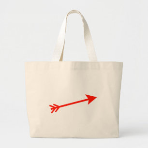 Bolso De Tela Gigante Arrow Red 15deg Los regalos Zazzle del MUSEO