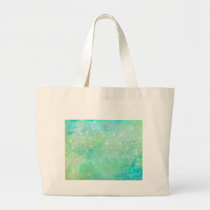 Bolso De Tela Gigante Arte abstracto azul y verde