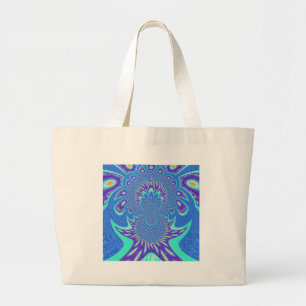 Bolso De Tela Gigante Arte azul moderno
