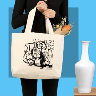 Bolso De Tela Gigante Arte Callejero de Londres, Samurái, Arte Creativo