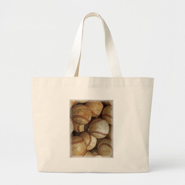Bolso De Tela Gigante Arte de béisbol de moda (Frente)