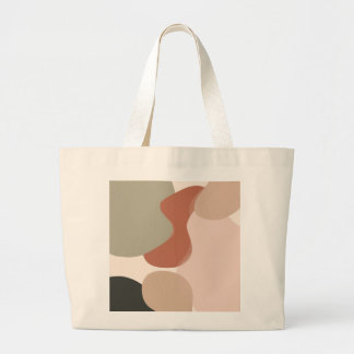 Bolso De Tela Gigante Arte de Blob Orgánico Abstracto – Minimalista Mode