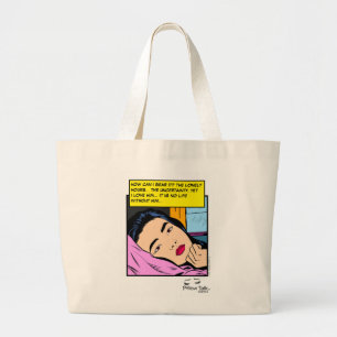 Bolso De Tela Gigante Arte de Cómic de Romance Antiguo de Horas Solitari