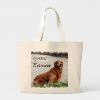 Bolso De Tela Gigante Arte de Golden Retriever