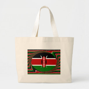 Bolso De Tela Gigante Arte de la bandera de Kenia - Diseño patriótico y