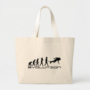 Bolso De Tela Gigante Arte de la evolución del deporte acuático del