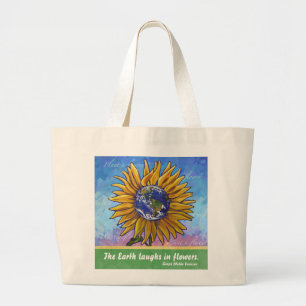 Bolso De Tela Gigante Arte de la Tierra del girasol