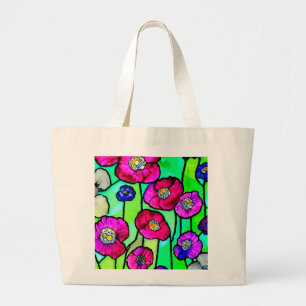 Bolso De Tela Gigante Arte de vidrio de Anemones