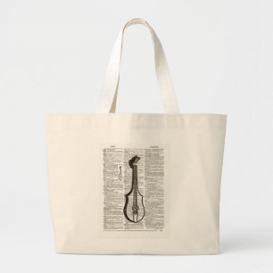 Bolso De Tela Gigante Arte diccionario de instrumentos musicales