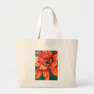 Bolso De Tela Gigante Arte floral del desierto de Gazania por Sacha Gros