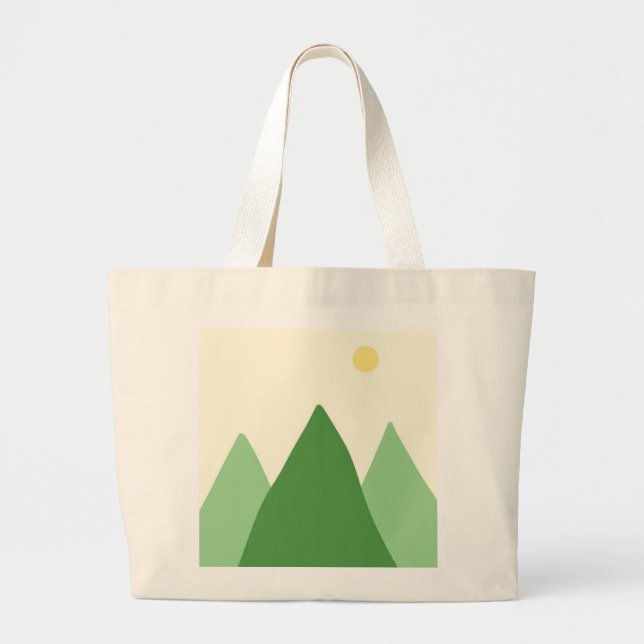 Bolso De Tela Gigante arte paisajístico hermoso (Frente)
