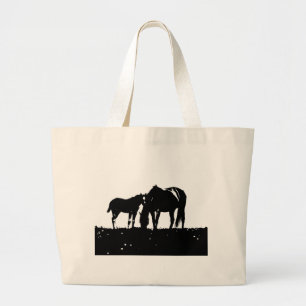 Bolso De Tela Gigante Arte pop de caballos