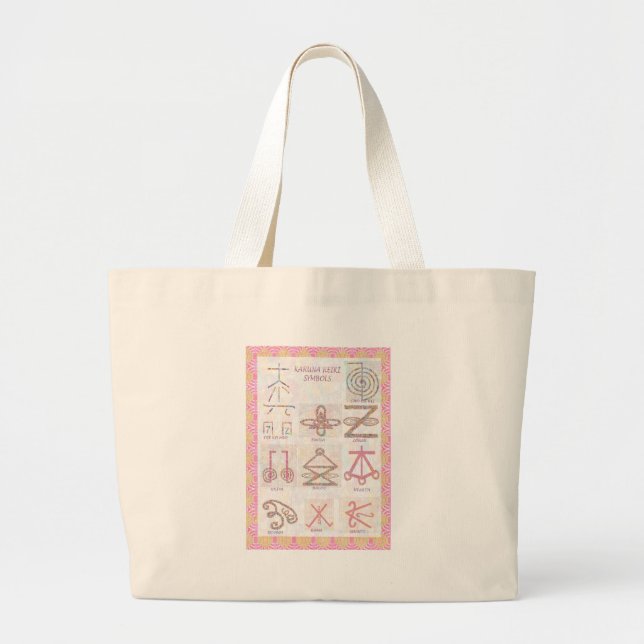 Bolso De Tela Gigante ARTE simbólico: Reiki domina las herramientas de (Frente)