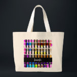 Bolso De Tela Gigante Artista de paleta de color acuático moderno<br><div class="desc">Gran Bolsa de Tote,  artista de la paleta acuarela moderna. Puede agregar su propio nombre para personalizar. Bonita bolsa para todos tus artículos de arte.</div>