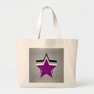 Bolso De Tela Gigante Asexualidad Estrellas de orgullo Mochila