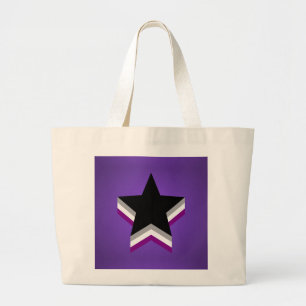 Bolso De Tela Gigante Asexualidad Estrellas de orgullo Mochila