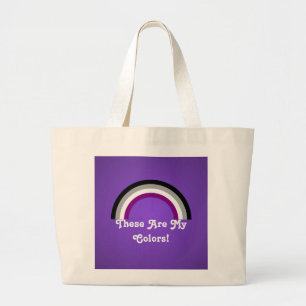 Bolso De Tela Gigante Asexualidad orgullo arco iris Mochila
