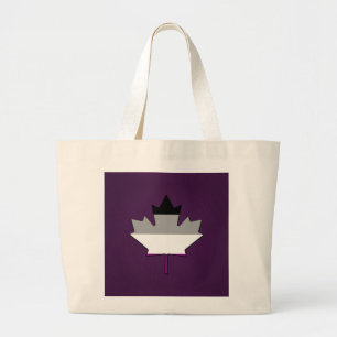 Bolso De Tela Gigante Asexualidad orgullo maple leaf Mochila