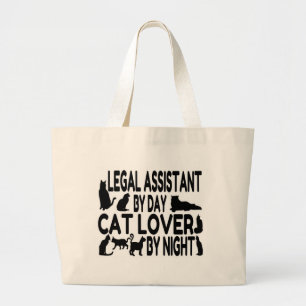 Bolso De Tela Gigante Asistente legal Cat Lover