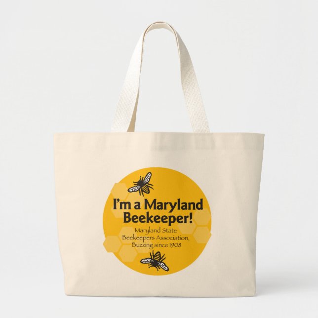 Bolso De Tela Gigante Asociación de apicultores del estado de Maryland p (Frente)