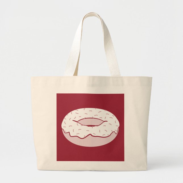 Bolso De Tela Gigante aspersión de donut (Frente)