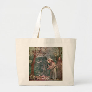 Bolso De Tela Gigante Assisi, St Francis y los pájaros