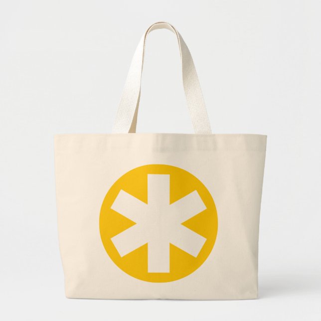 Bolso De Tela Gigante Asterisk - Amber (Frente)