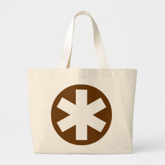 Bolso De Tela Gigante Asterisk - Brown