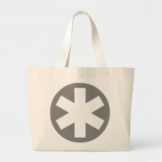Bolso De Tela Gigante Asterisk - Gris