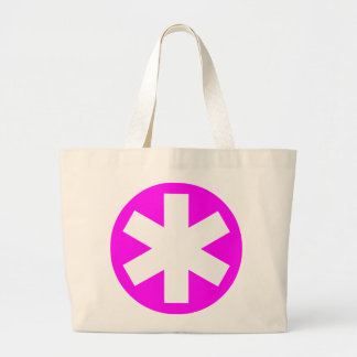 Bolso De Tela Gigante Asterisk - Magenta