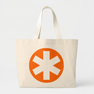 Bolso De Tela Gigante Asterisk - Naranja