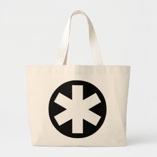 Bolso De Tela Gigante Asterisk - Negro