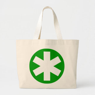 Bolso De Tela Gigante Asterisk - Verde