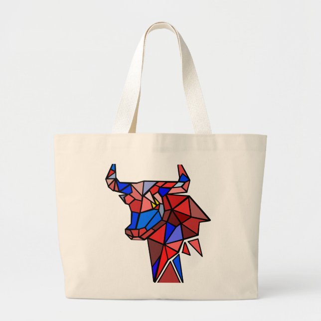 Bolso De Tela Gigante Astrology Bull Tote – Powerful Identity Gift Idea (Frente)