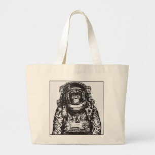 Bolso De Tela Gigante Astronauta del mono