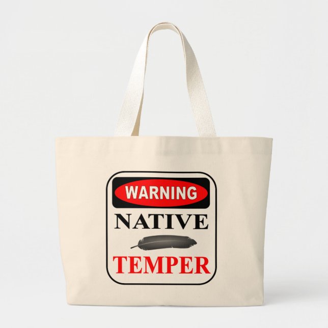 Bolso De Tela Gigante Atención (Frente)