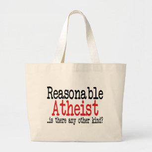 Bolso De Tela Gigante Ateo razonable